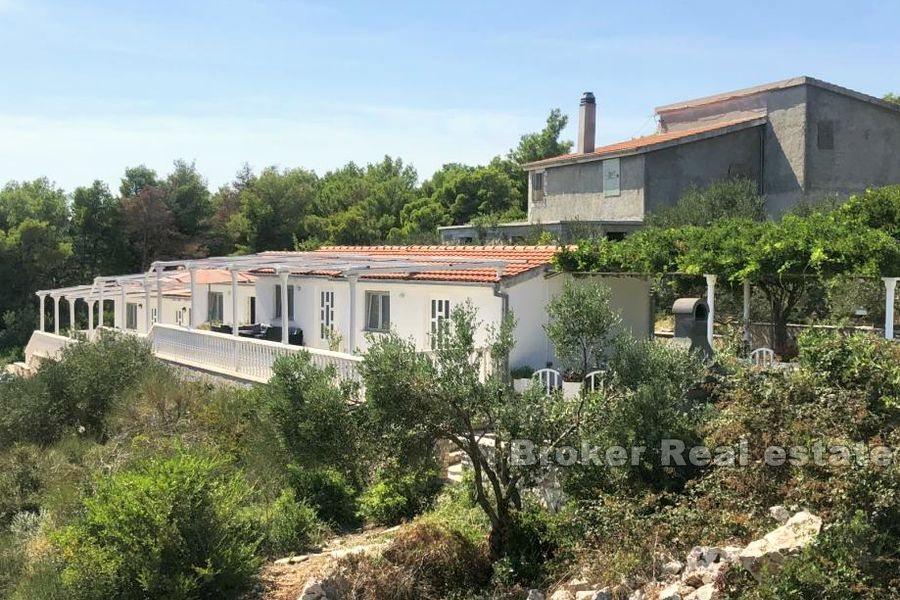 Island of Brac, detached house with 5 apartments
