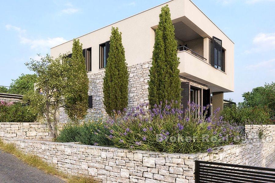 Près de Zadar, villas modernes avec piscine