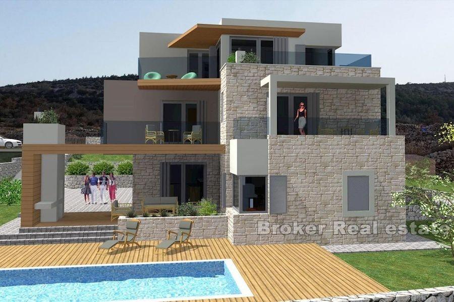 In der Nähe von Zadar, Bauland erste Reihe zum Meer