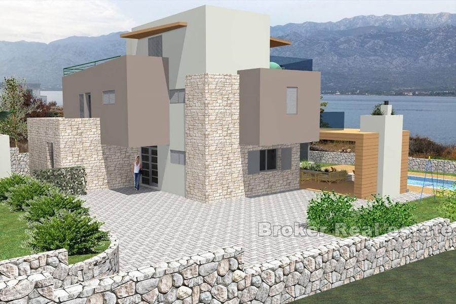 In der Nähe von Zadar, Bauland erste Reihe zum Meer