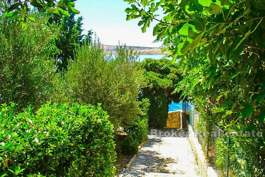 Île de Pag - Maison, première rangée de la mer, près de la plage