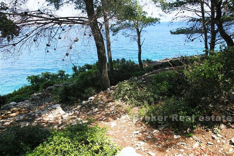 Island of Korcula, building land first row to the sea