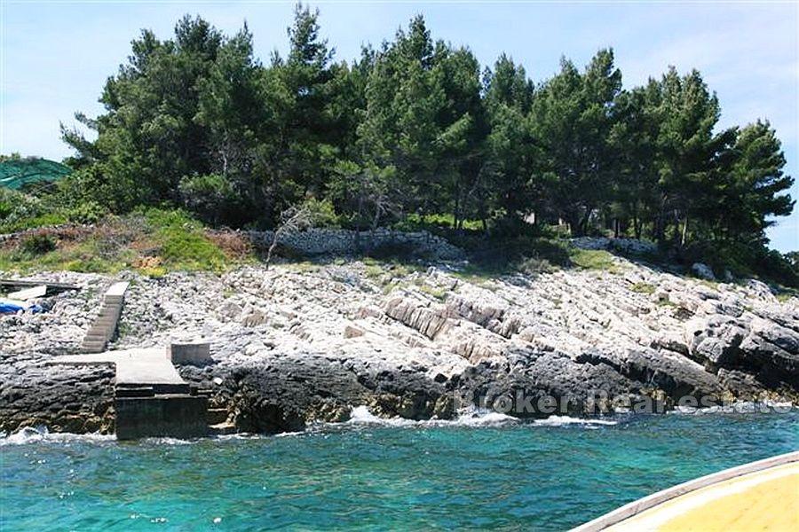 Island of Korcula, building land first row to the sea
