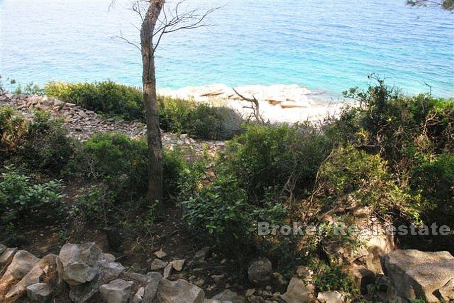 Island of Korcula, building land first row to the sea