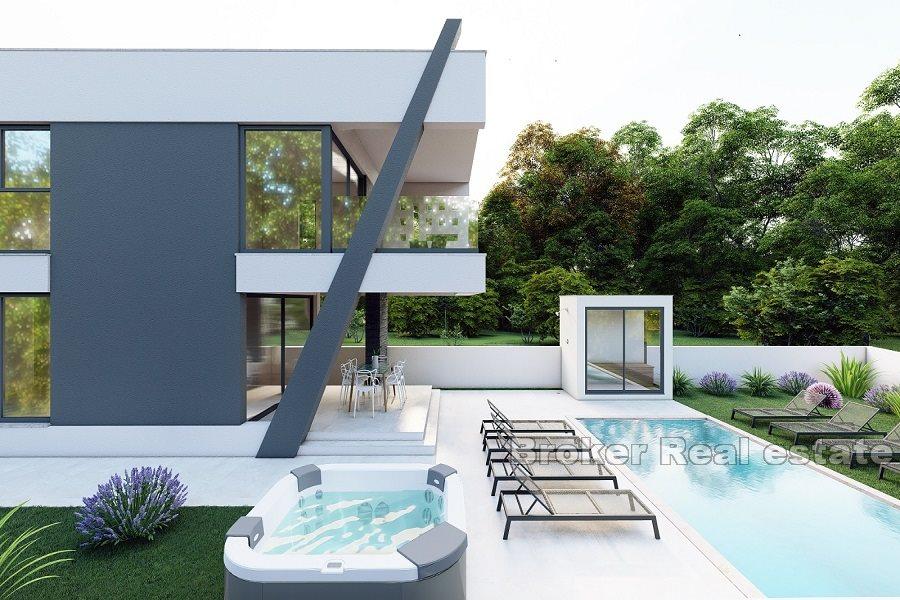 Nära Zadar - Lyxvilla i första raden mot havet