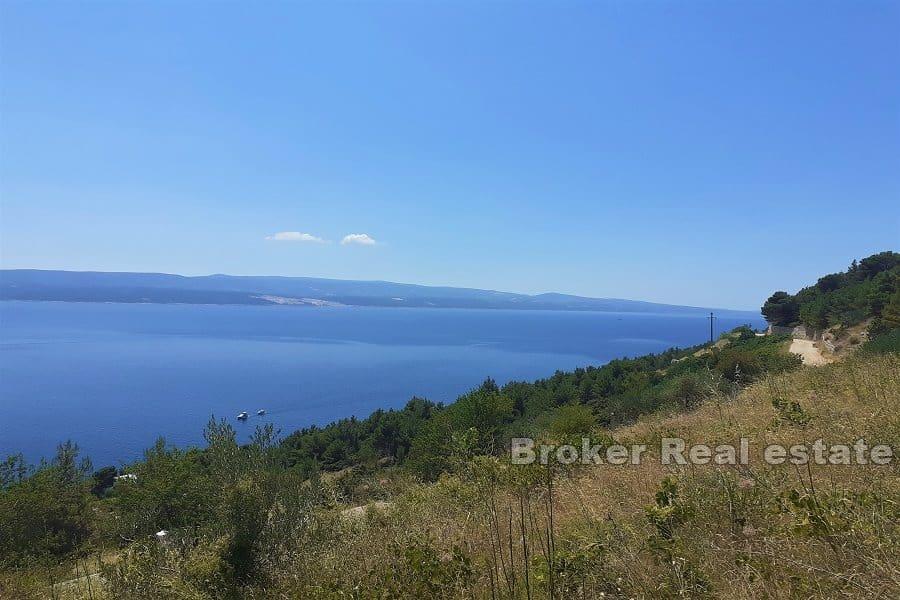 Omis - Działka budowlana z panoramicznym widokiem na morze