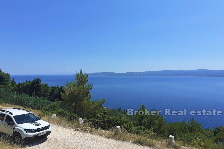 Omis - Działka budowlana z panoramicznym widokiem na morze