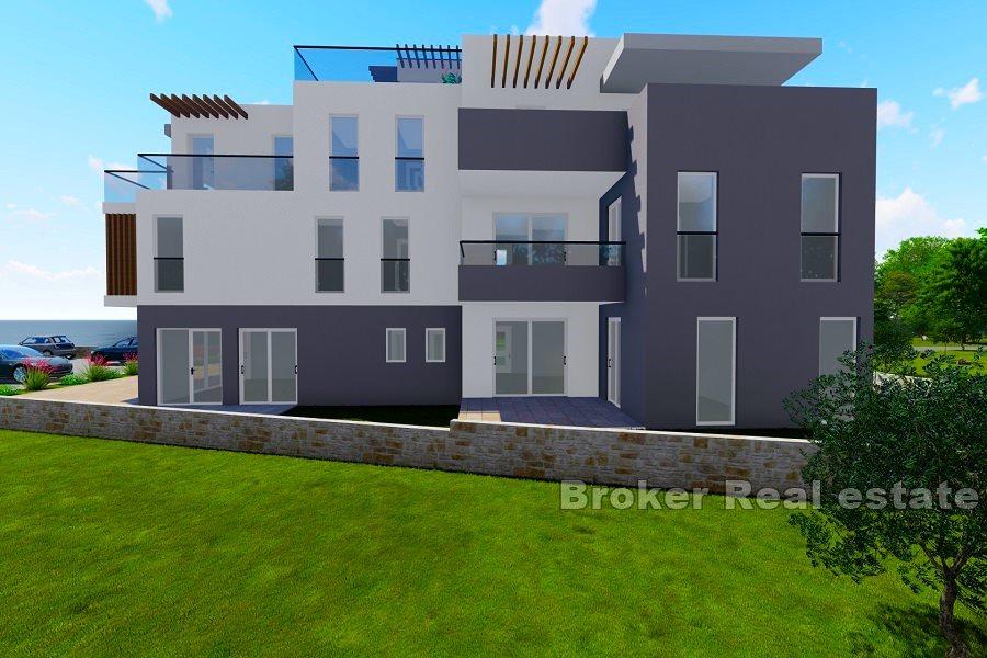 Vodice - Neu gebaute Wohnungen in erster Reihe zum Meer