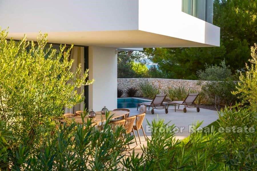 Zadar - Villa med moderne arkitektur med basseng og utsikt