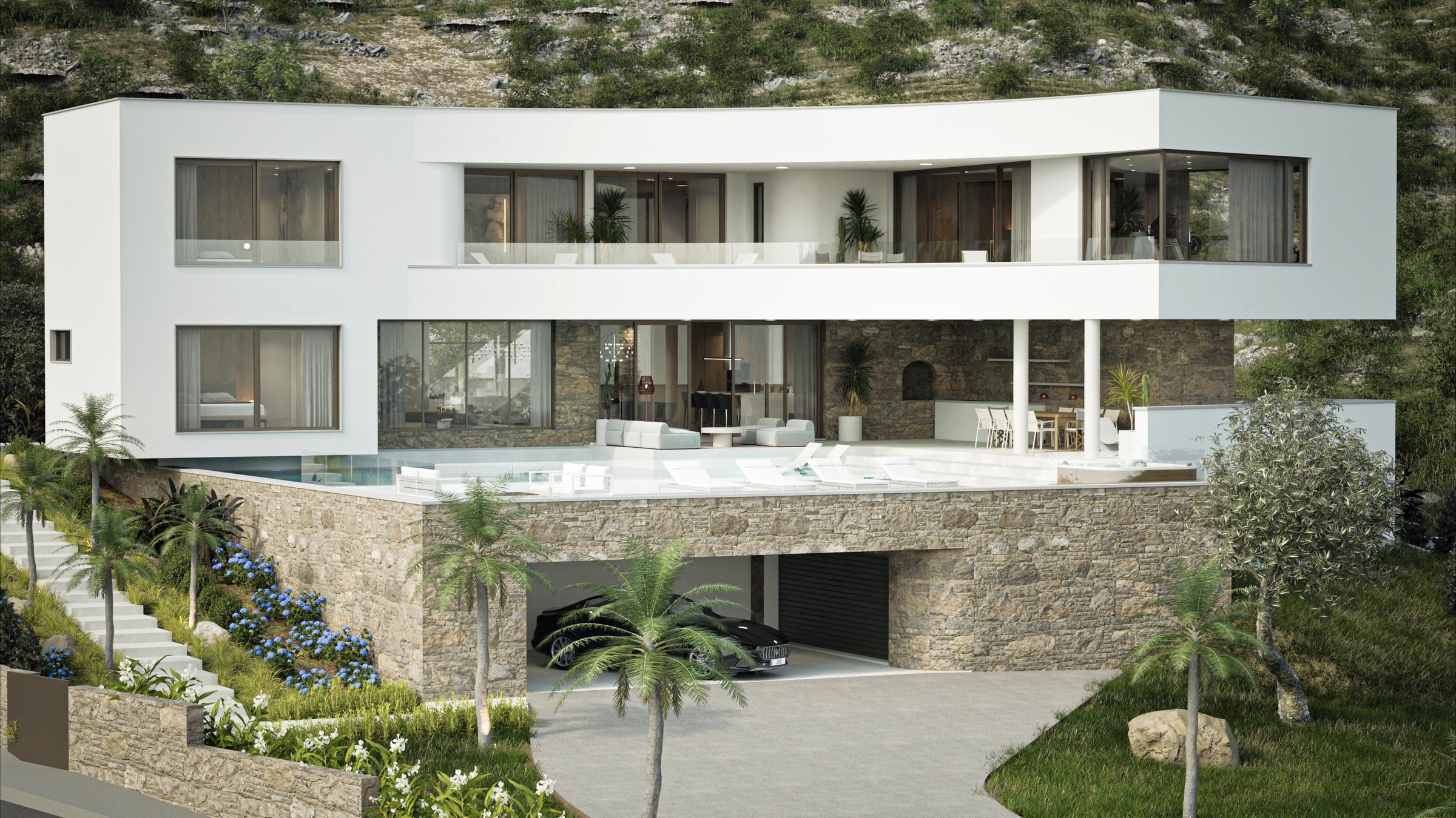 Primosten - Villa med panoramautsikt over havet