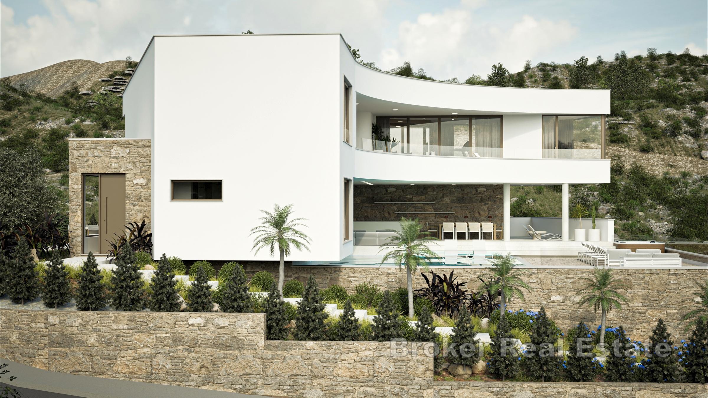 Primosten - Villa med panoramautsikt over havet