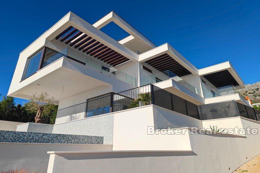 Croatie, Omiš- Villa nouvellement construite avec vue sur la mer