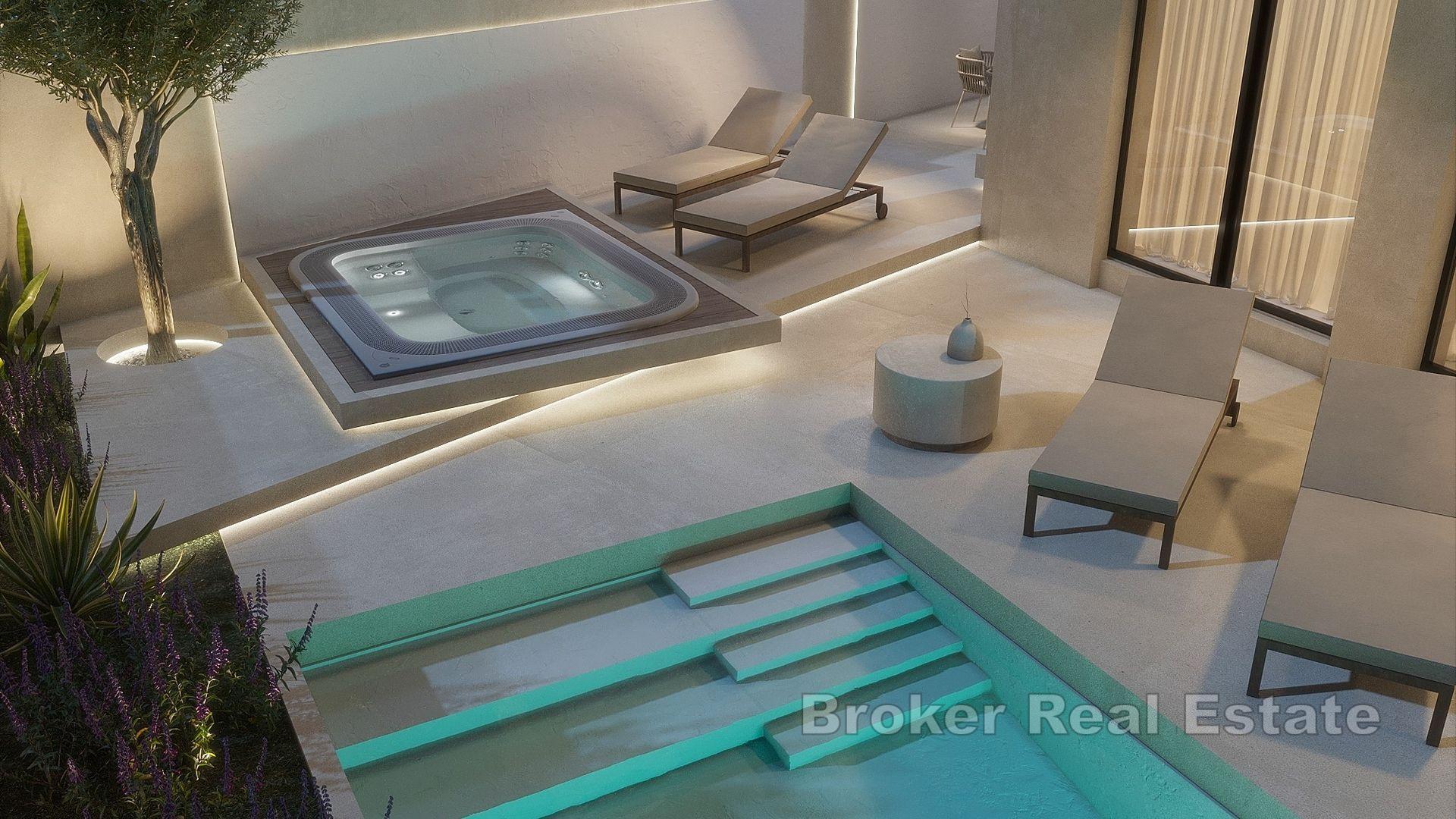 Moderne villa på stranden