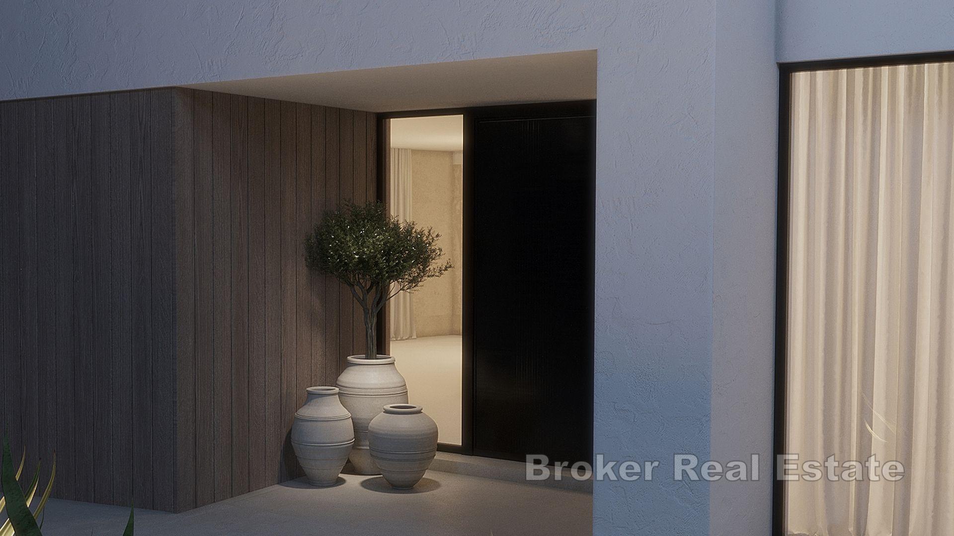 Moderne villa på stranden