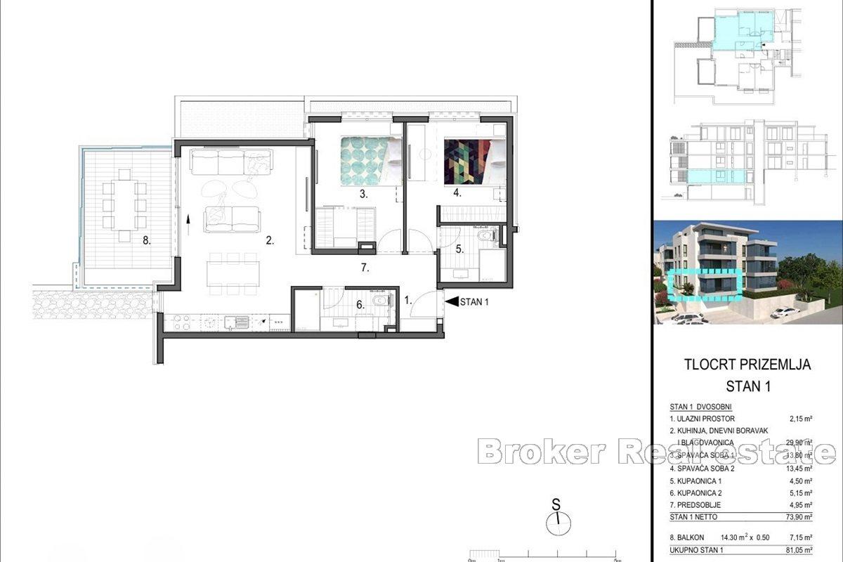 Exclusive apartments with sea view