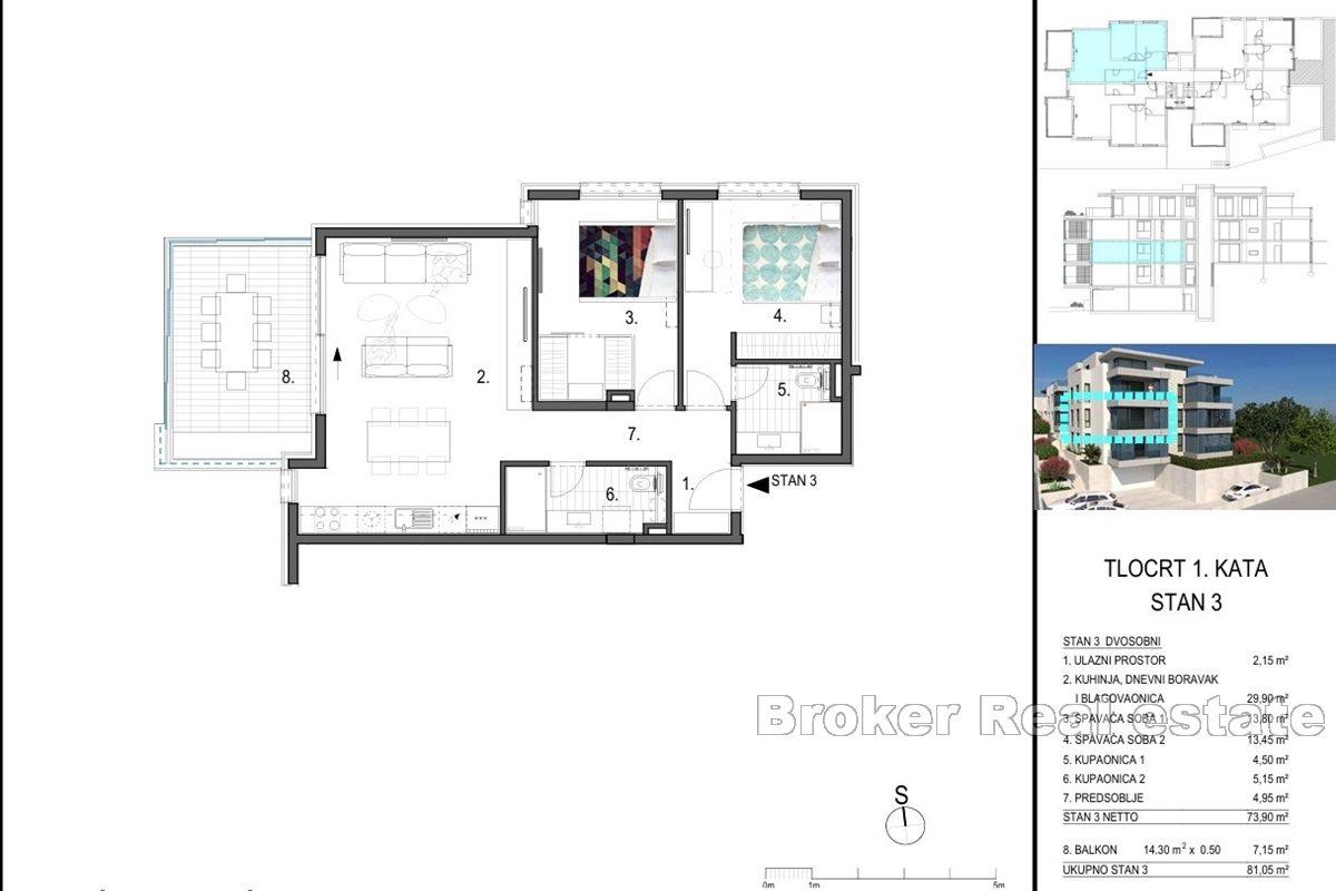 Ekskluzywne apartamenty z widokiem na morze