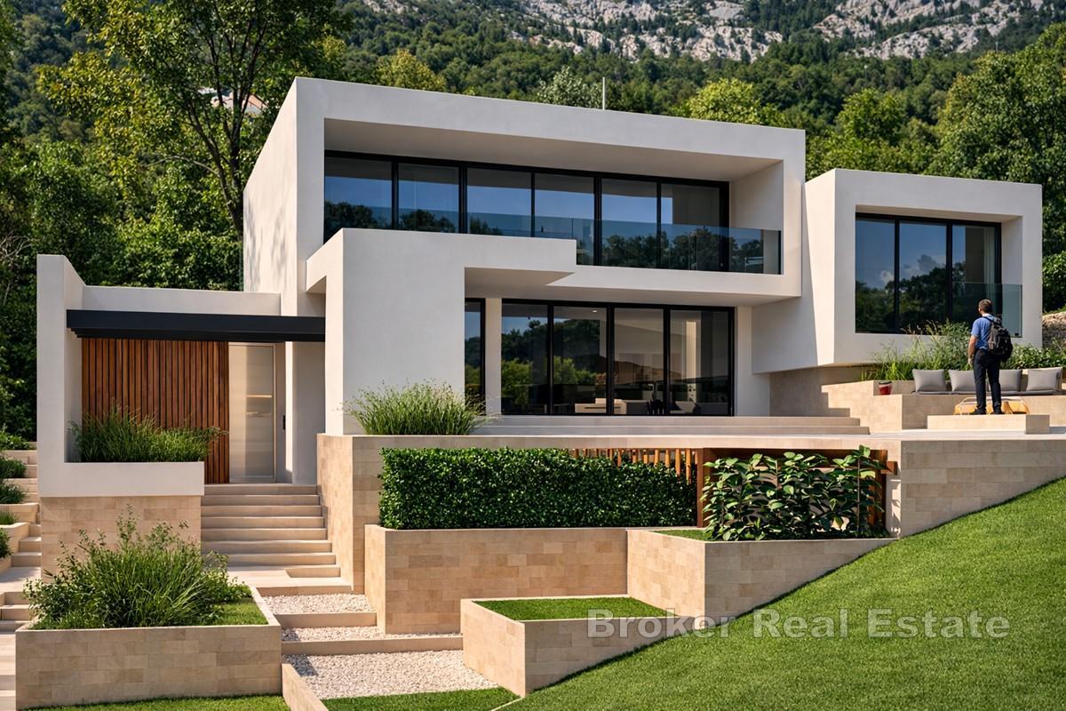 Vila na jedinečném místě s výhledem na moře a hory