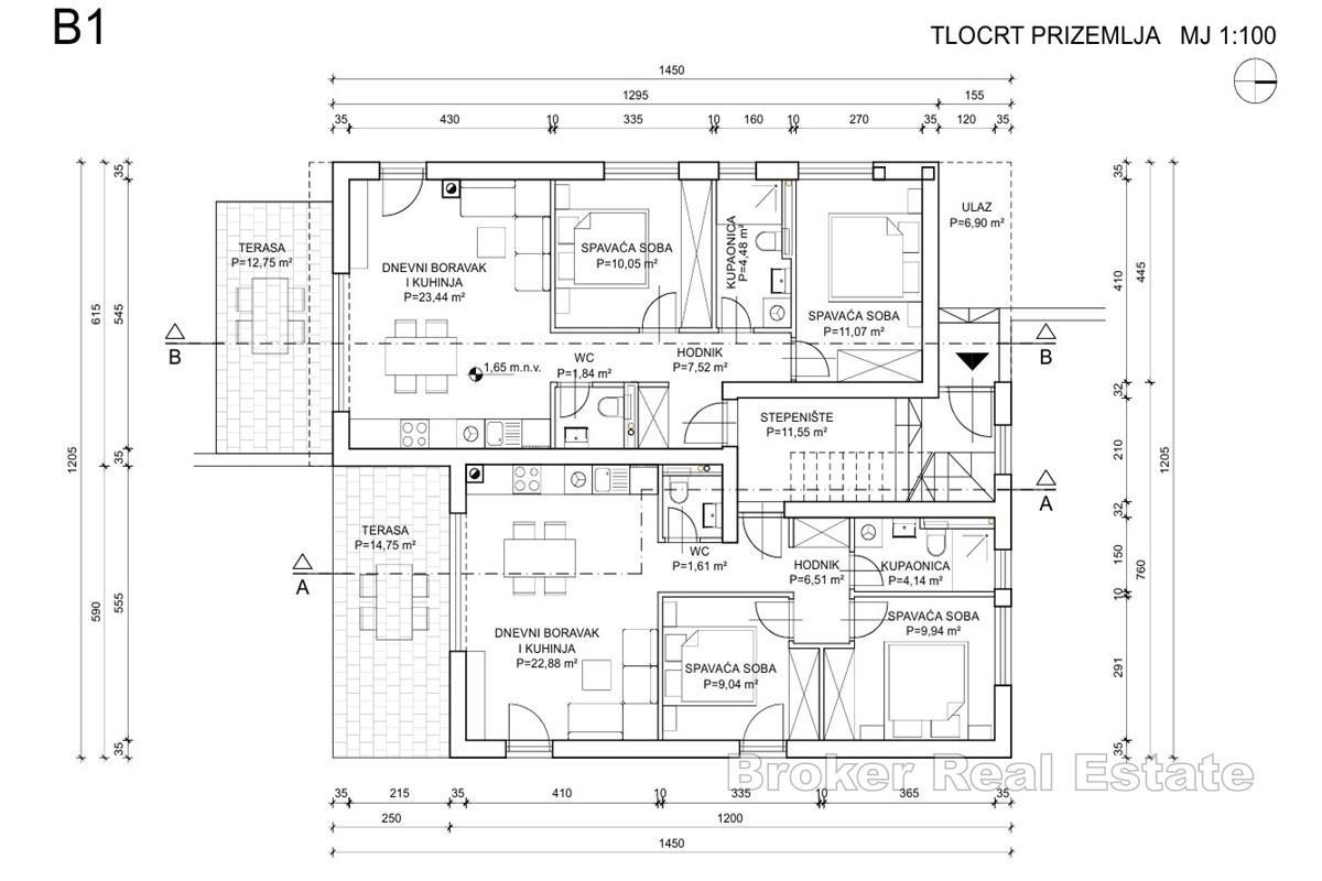 Nowe apartamenty dwupokojowe w pierwszym rzędzie od morza