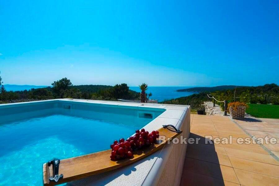 Brač - Rekreační dům s výhledem na moře