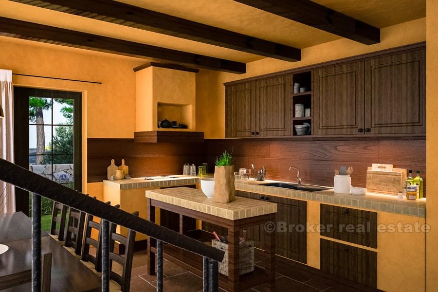 Rogoznica - Nově postavená tradiční vila s bazénem