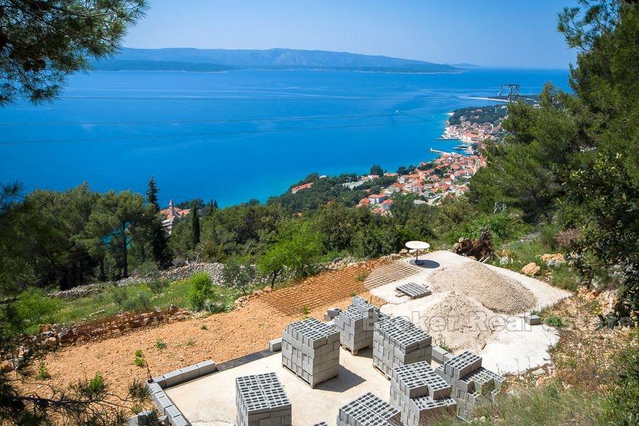 Ostrov Brač, vynikající nemovitost s panoramatickým výhledem