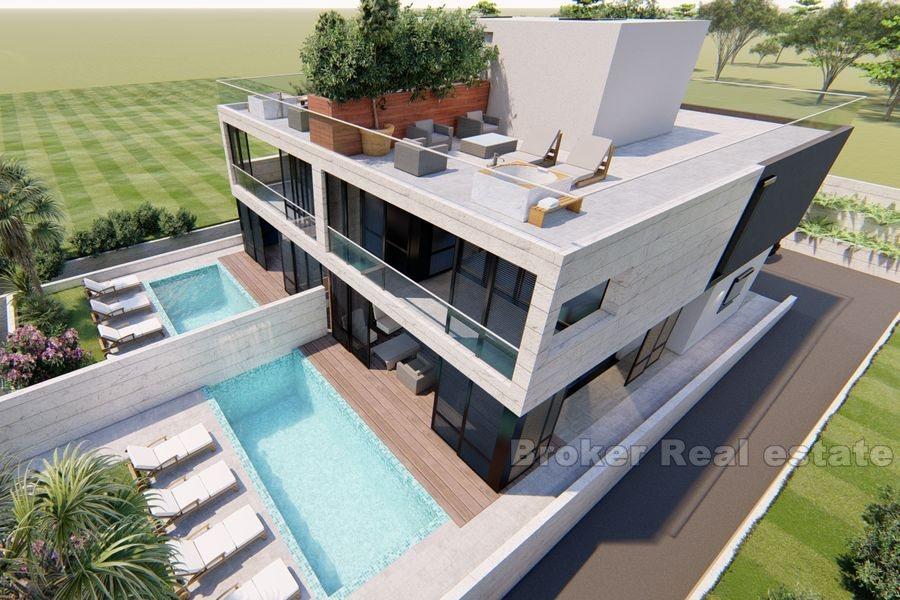 Zadar, dvoupodlažní moderní vila s bazénem
