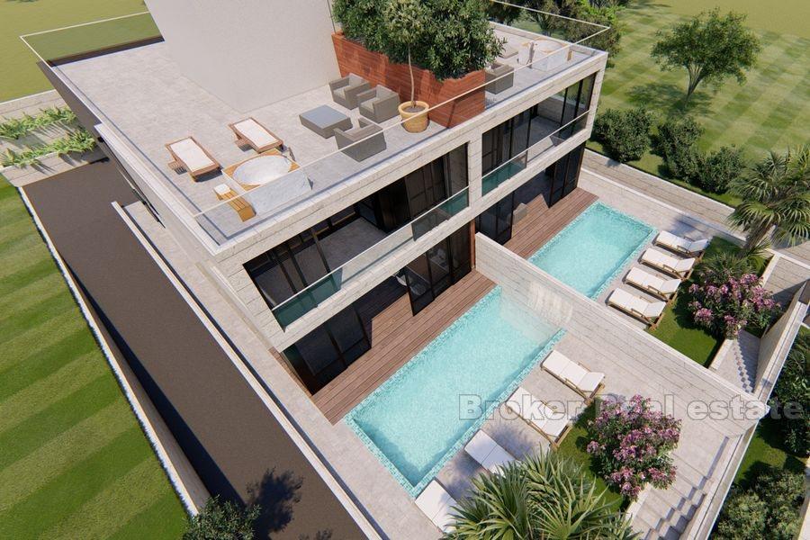 Zadar, dvoupodlažní moderní vila s bazénem