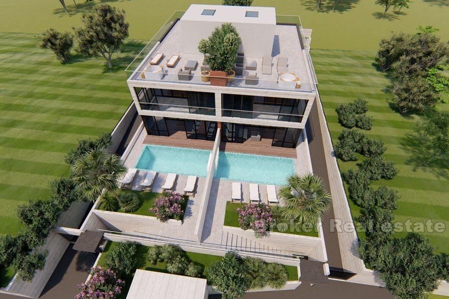 Zadar, dvoupodlažní moderní vila s bazénem