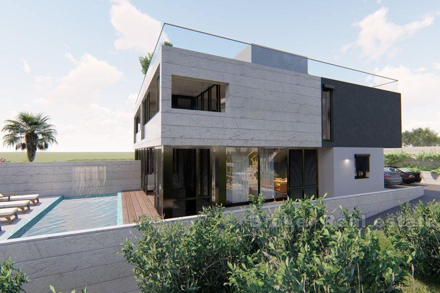 Zadar, dvoupodlažní moderní vila s bazénem