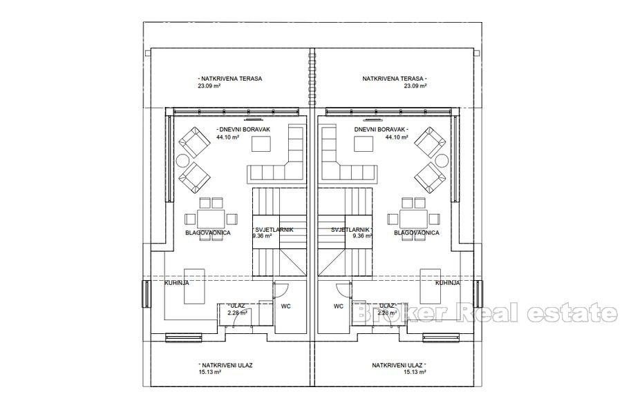 Zadar, dvoupodlažní moderní vila s bazénem