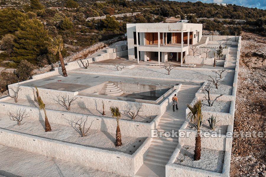 Rogoznica, seafront villa with swimming pool