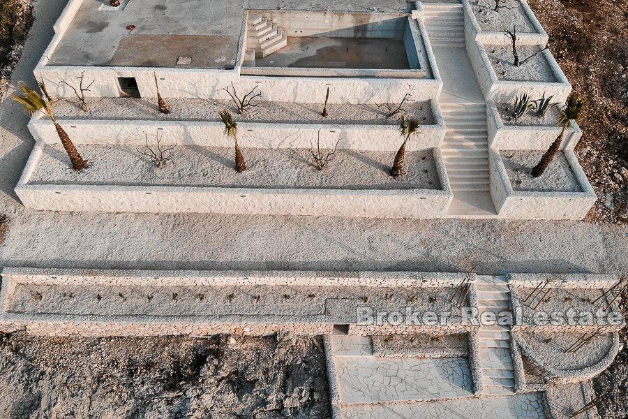 Rogoznica, seafront villa with swimming pool