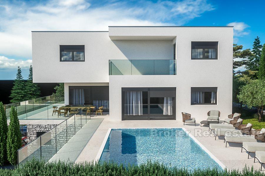 Rogoznica, very attractive, modern villa with swimming pool