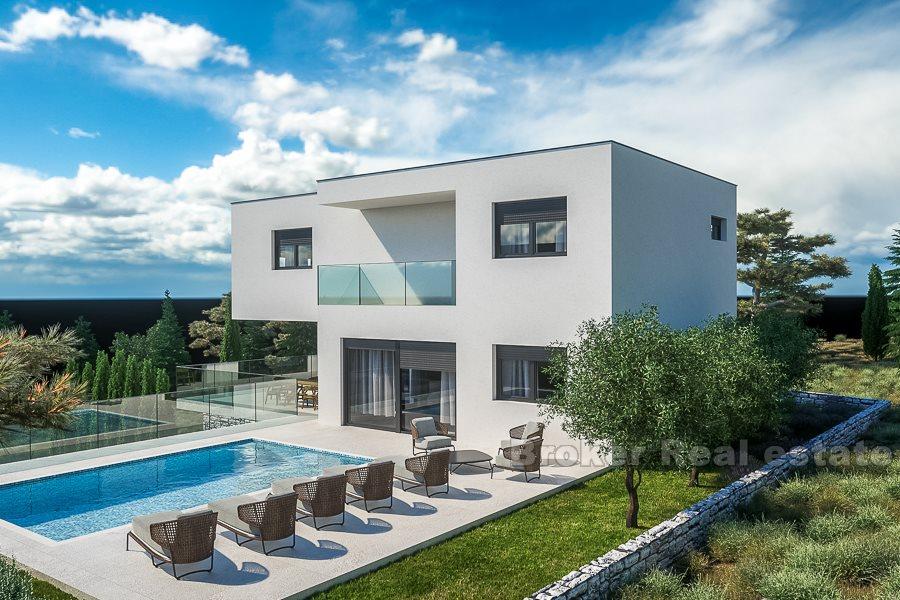 Rogoznica, very attractive, modern villa with swimming pool