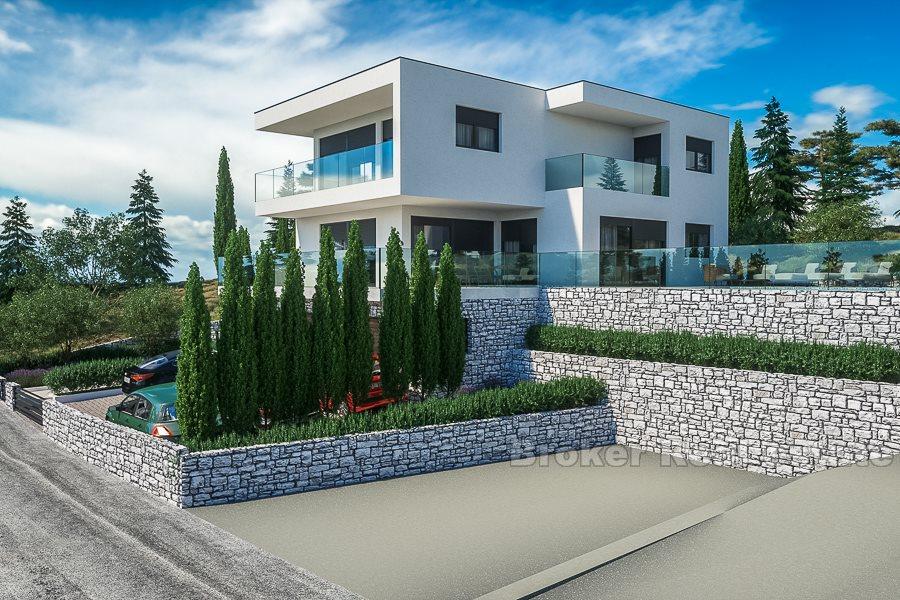 Rogoznica, very attractive, modern villa with swimming pool