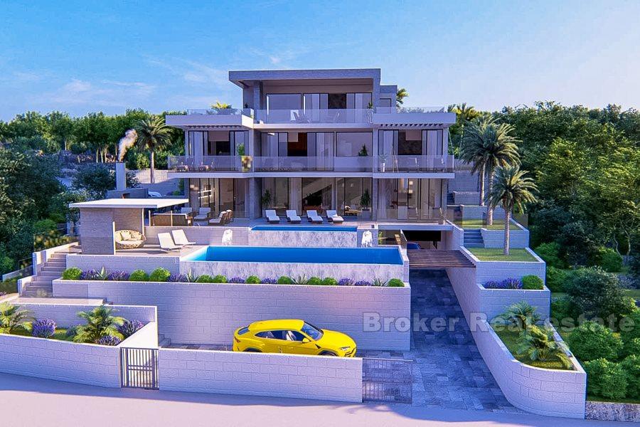 Rogoznica, villa de luxe dans la première rangée de la mer