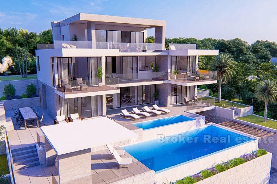 Rogoznica, villa de luxe dans la première rangée de la mer