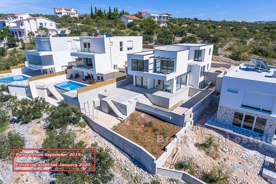Primosten, brand new, modern villa with swimming pool
