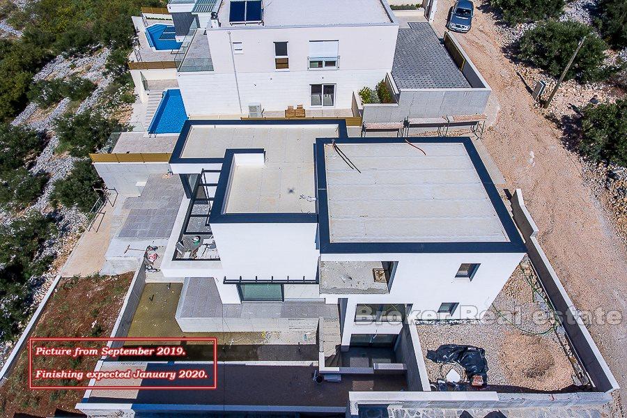 Primosten, brand new, modern villa with swimming pool