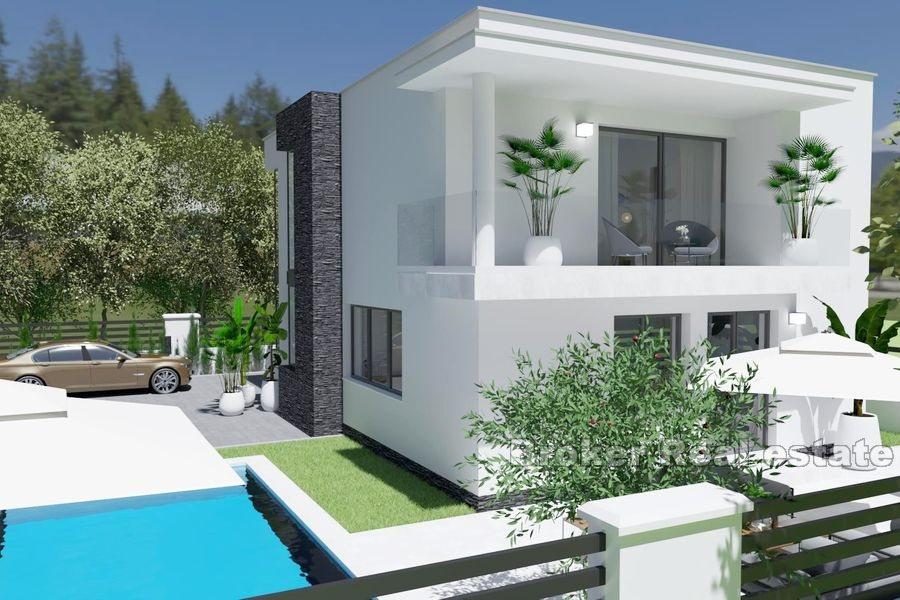 Nära Sibenik, nybyggd fristående modern villa