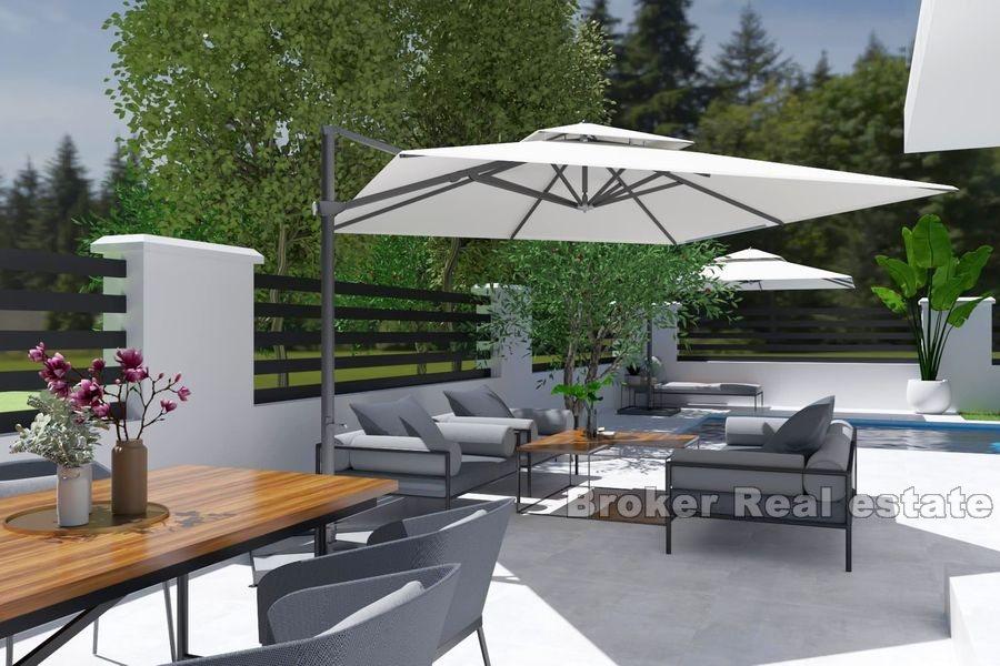 I nærheten av Sibenik, nybygd frittliggende moderne villa