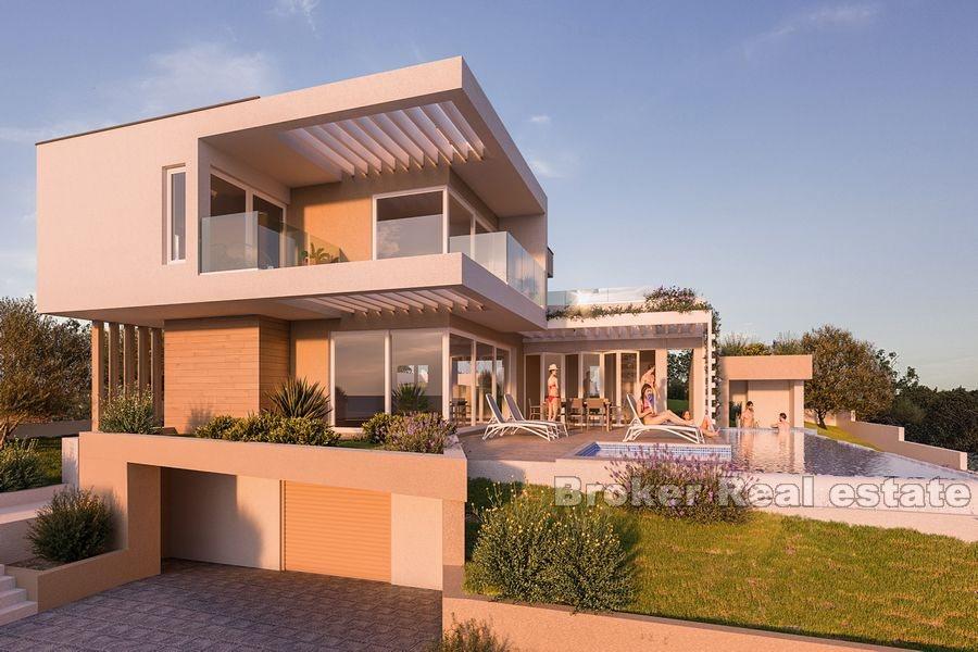 Primosten, villa i tre våningar med havsutsikt, under uppbyggnad