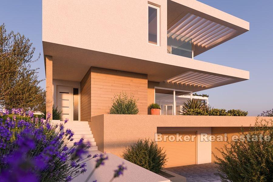 Primosten, villa i tre våningar med havsutsikt, under uppbyggnad