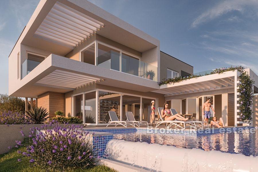 Primosten, villa i tre våningar med havsutsikt, under uppbyggnad