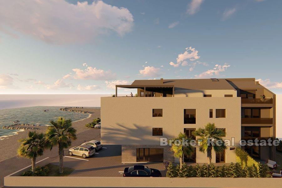 Vodice - Dwu i trzy pokojowe apartamenty w pierwszym rzędzie do morza