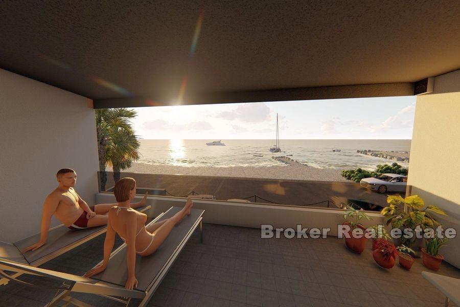 Vodice - Dvoj a trojizbové apartmány v prvom rade k moru