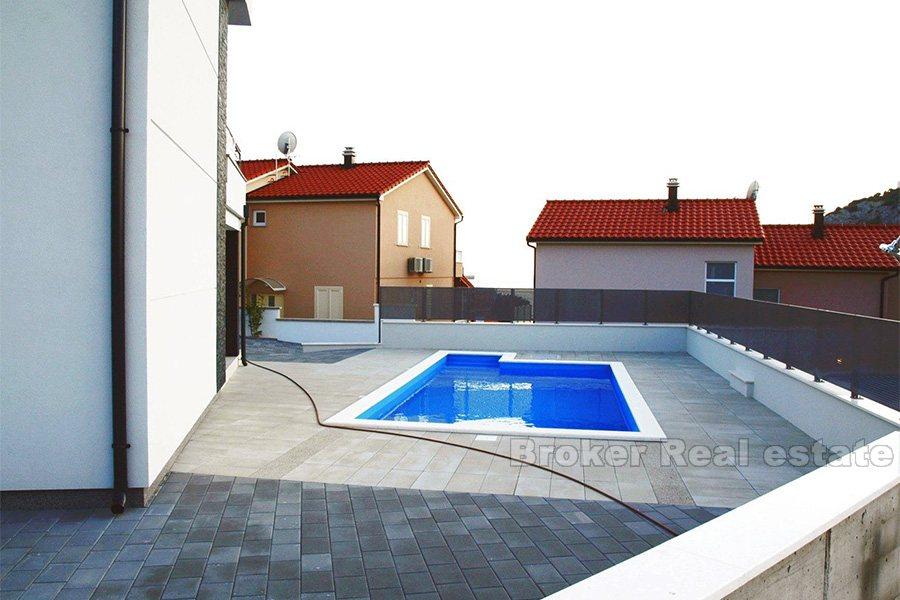 area of Rogoznica, new villa with pool