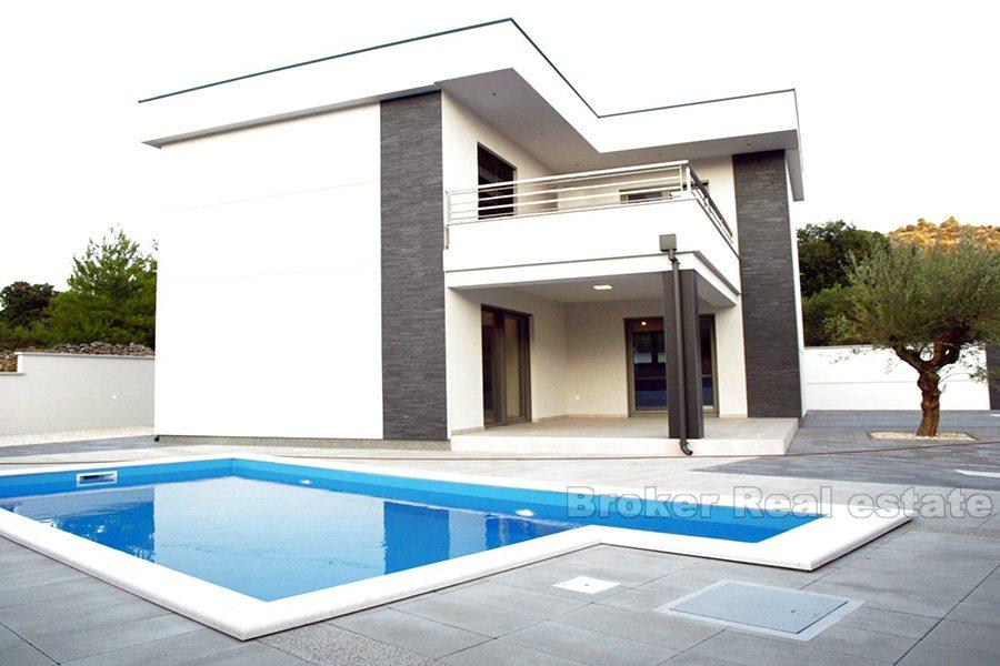 area of Rogoznica, new villa with pool