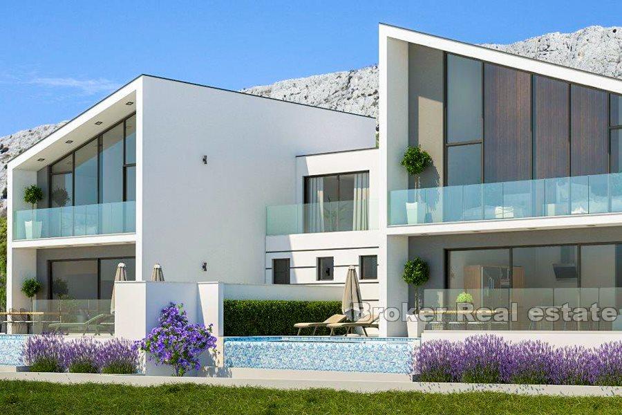 Omis - Villa bifamiliare con piscina, in costruzione