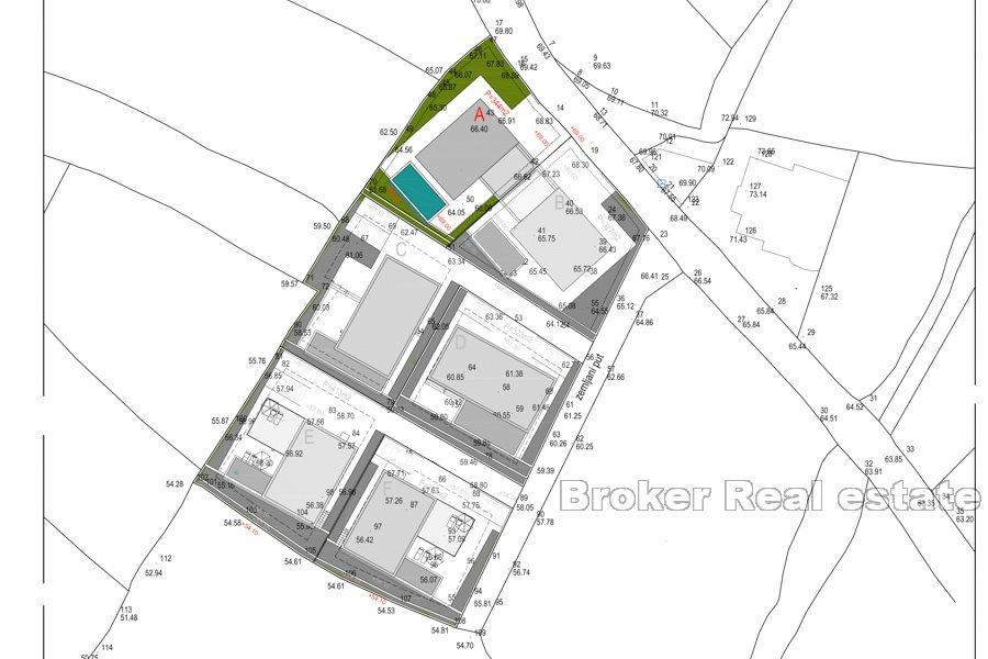 Omiš - dvojdomek s bazénem, ve výstavbě